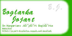 boglarka jojart business card